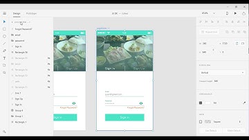 UI Design Login Form - Prototype Adobe Experience(Adobe XD) UI/UX