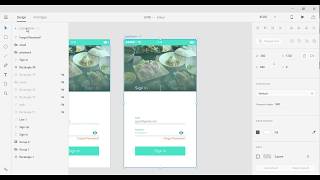 UI Design Login Form - Prototype Adobe Experience(Adobe XD) UI/UX