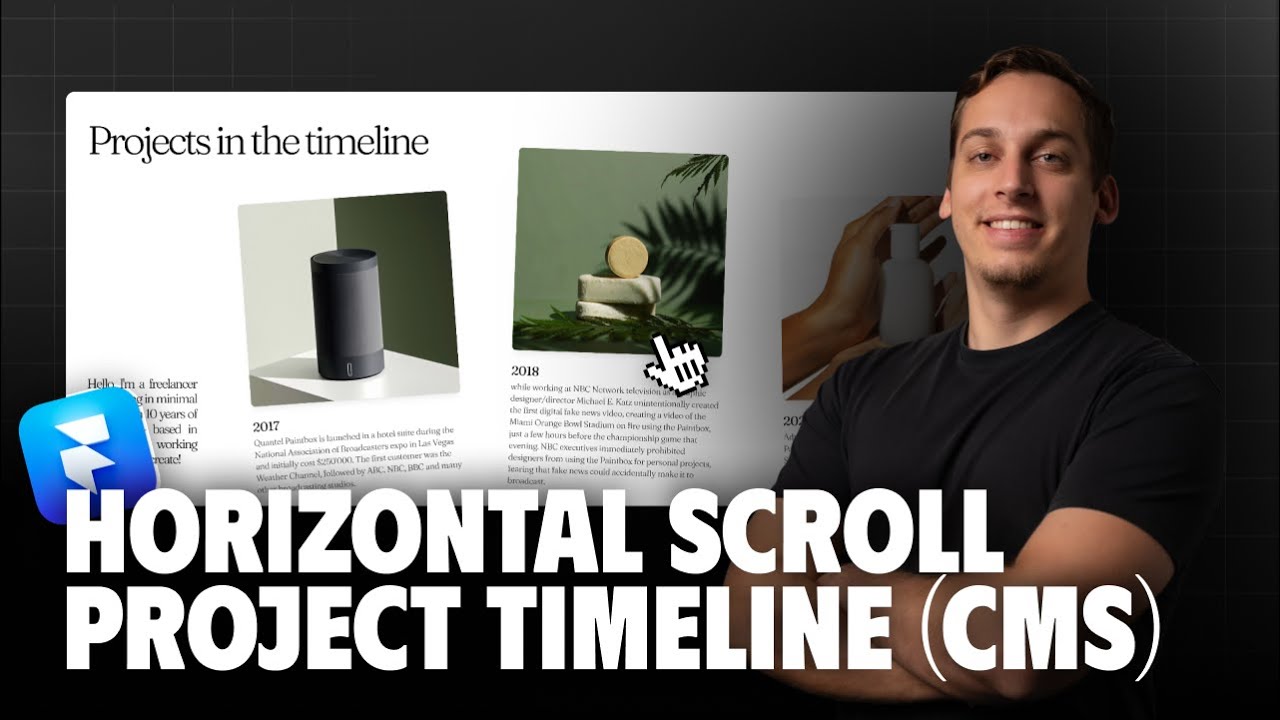 How to Build a Horizontal Scroll Timeline in Framer (With CMS + Remix Link)