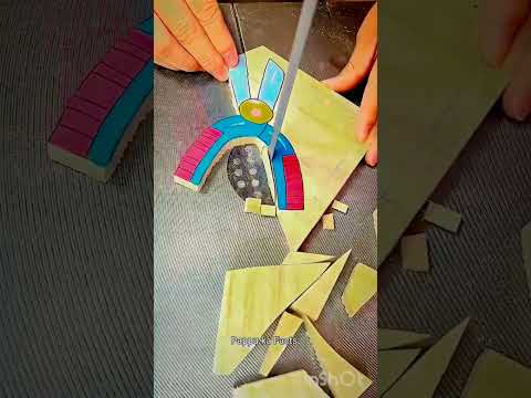 ✂️ Dad Cut the Scissors Painting! 😳😂#ScissorsPainting #FunnyShorts #FamilyShorts #new #viral