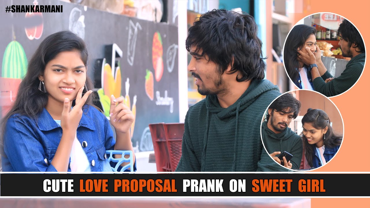 నీ లాంటి ఫ్రెండ్ ఉంటే గర్ల్ఫ్రెండ్ చేసుకుంటా🙈😍 Love Proposal Prank On Sweet Girl whynorSHANKARMANI
