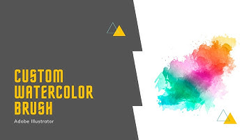 How to make Custom Brushes | Watercolor Brushes In Illustrator