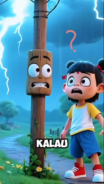 Bambang Berteduh Saat Badai! 😨🌩️#cartoon #anmasilucu #funny