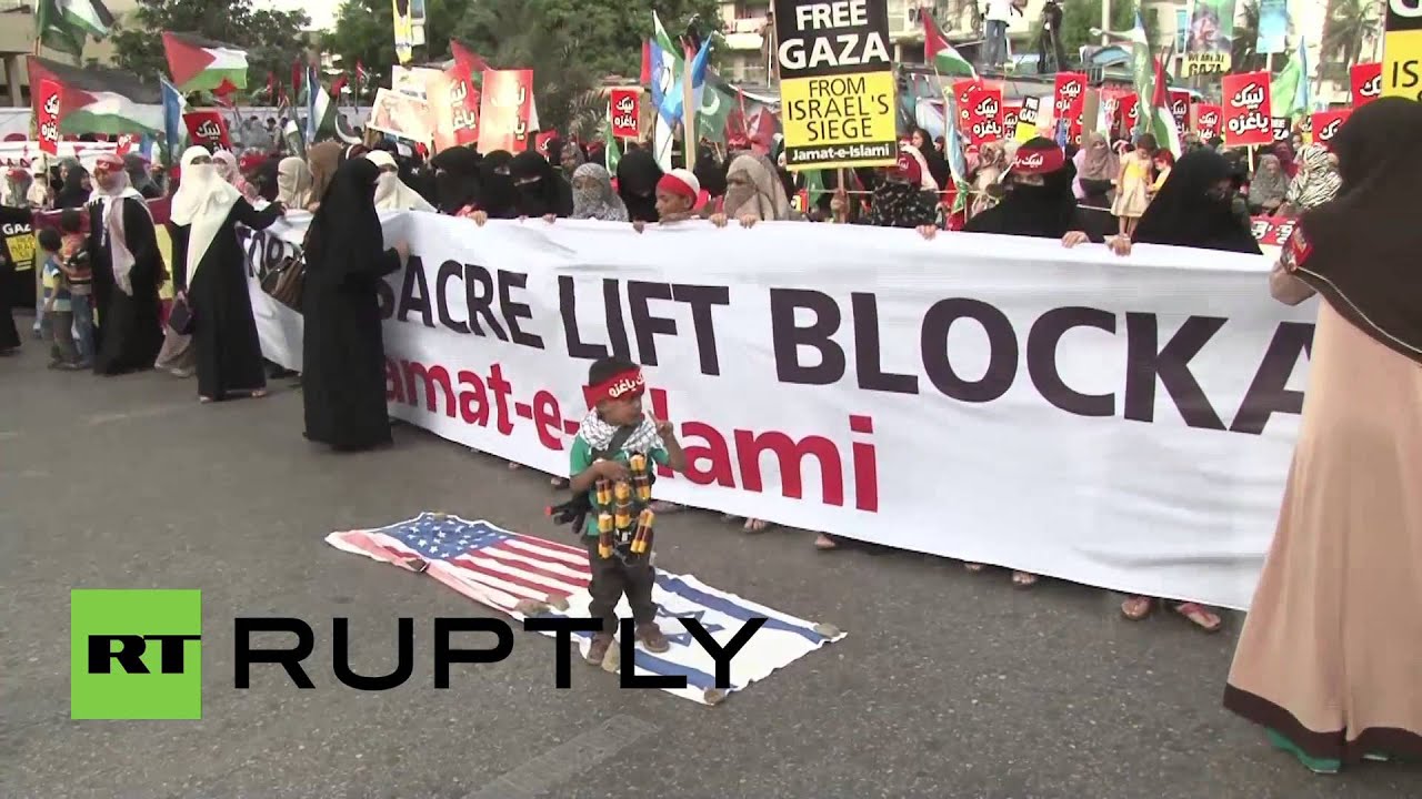 Pakistan: Thousands march against Israel on Palestine Day - YouTube