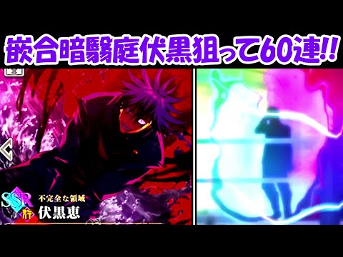 ファンパレ】嵌合暗翳庭伏黒恵を60連ガチャで神引き狙う！！【呪術廻戦