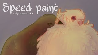 //SPEED PAINT// GAY PIGEONS ♡Luise and Phil♡