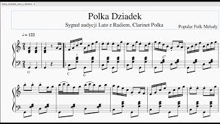 Chords For Polka Dziadek Akordeon Nuty Sygnal Audycji Lato Z Radiem Clarinet Polka Sheet Music