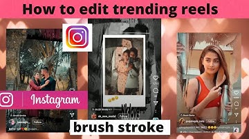 trending Instagram reels editing| paint brush stroke reels video editing in tamil |