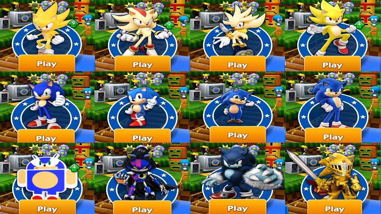 Sonic, metal sonic, tails, shadow, blaze, knuckles, cream, silver