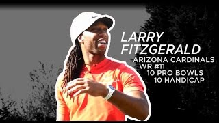 Football vs golf questions w/ larry fitzgerald