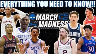 Ultimate Guide to the 2022 NCAA March Madness Tournament!!