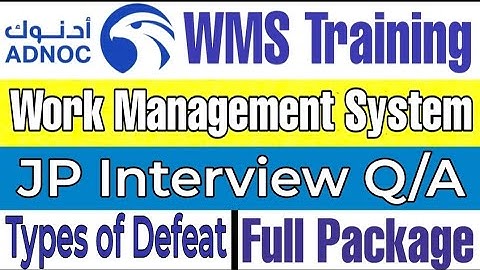 How many Types of Temporary Defeats we have  in WMS? | ADNOC interview Questions for JP Interview
