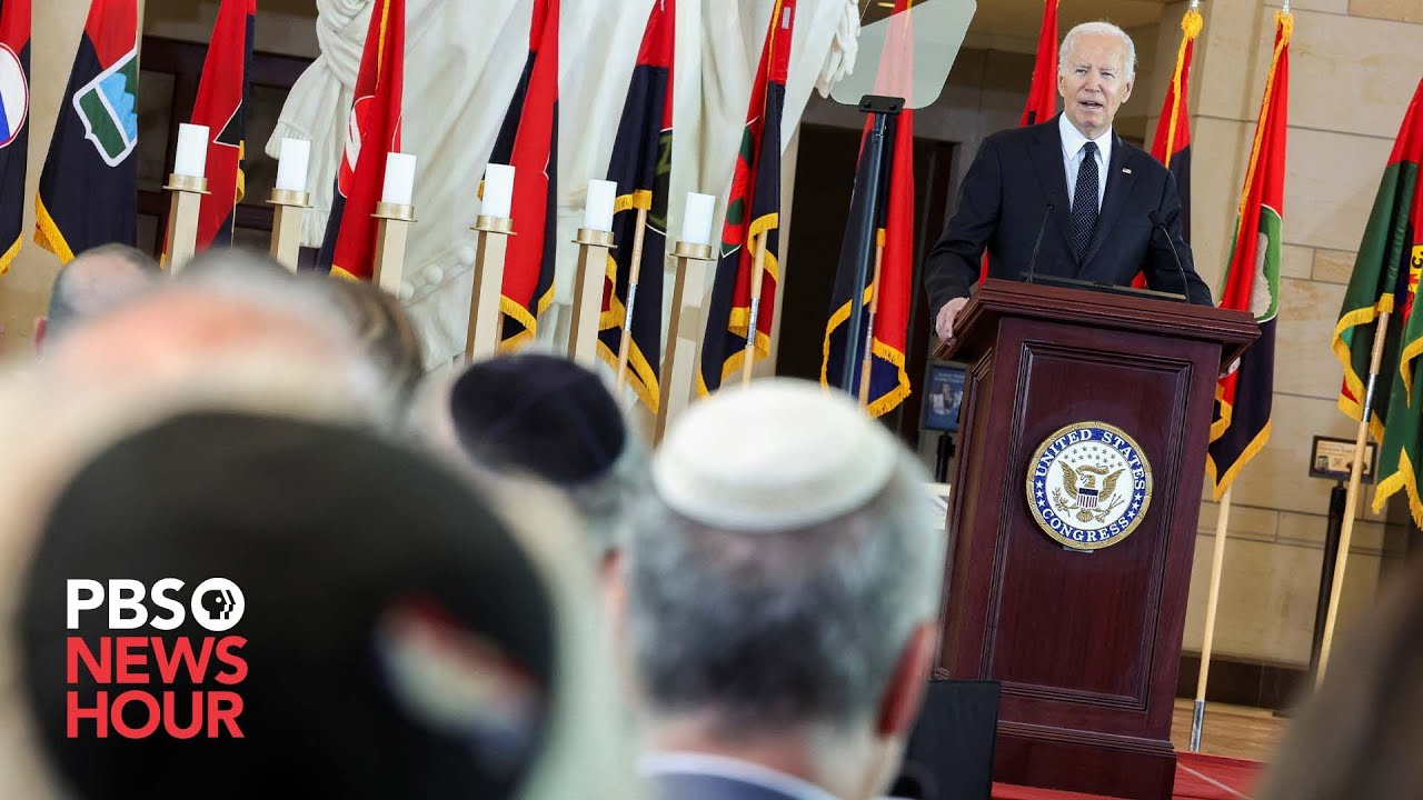 Biden condemns antisemitism, affirms support for Israel in Holocaust remembrance speech