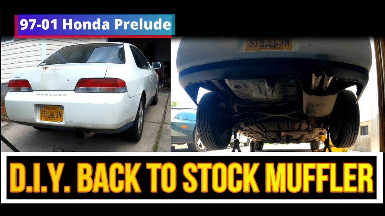 1997 2001 Honda Prelude Exhaust Muffler Swap / Part1 Junkyard