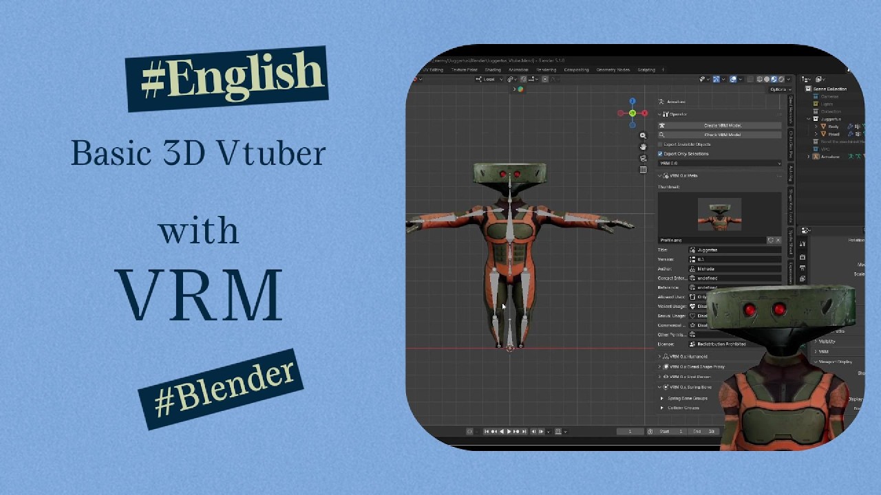 3D VTuber Avatar Basic Setup in Blender + VSeeFace | Eng. - YouTube