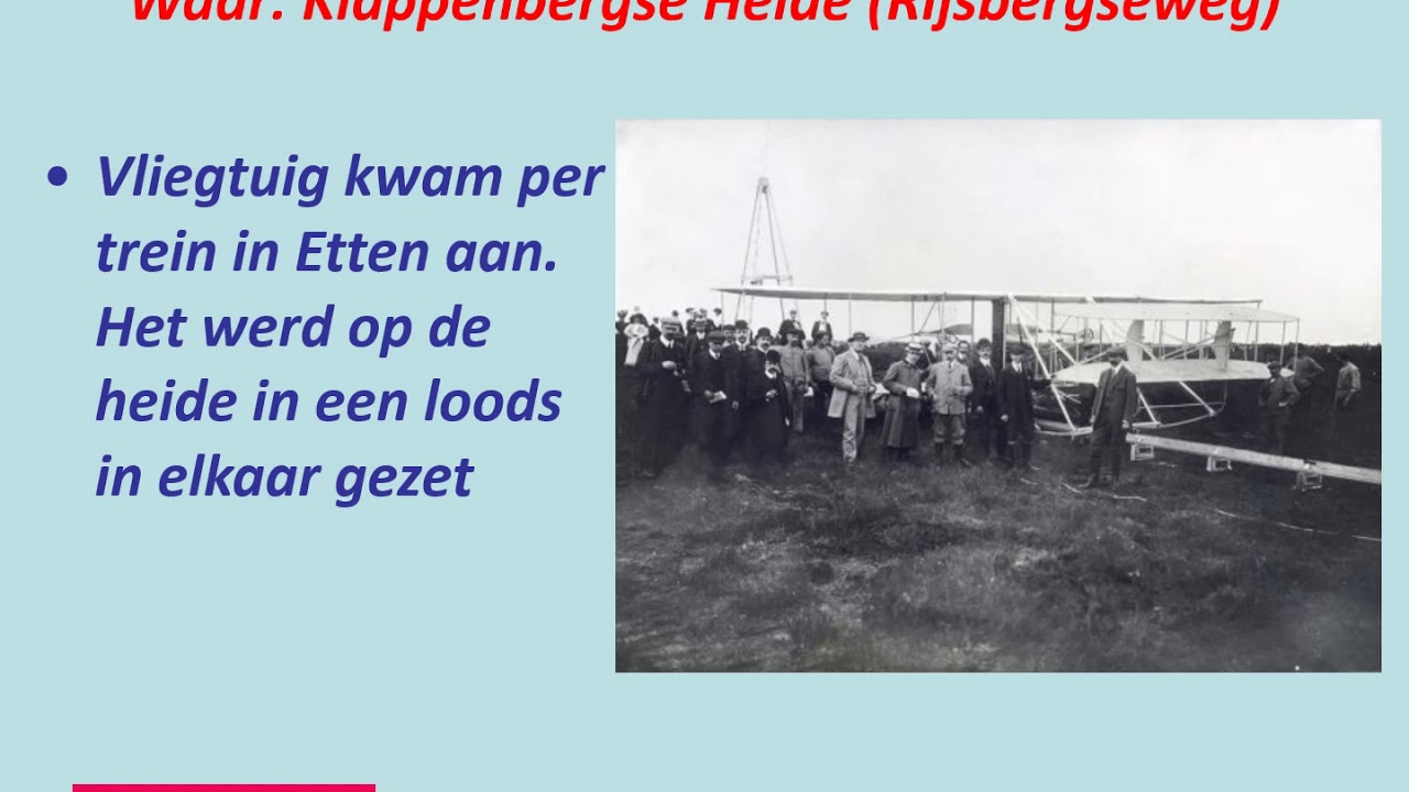 De eerste vlucht in Nederland - YouTube