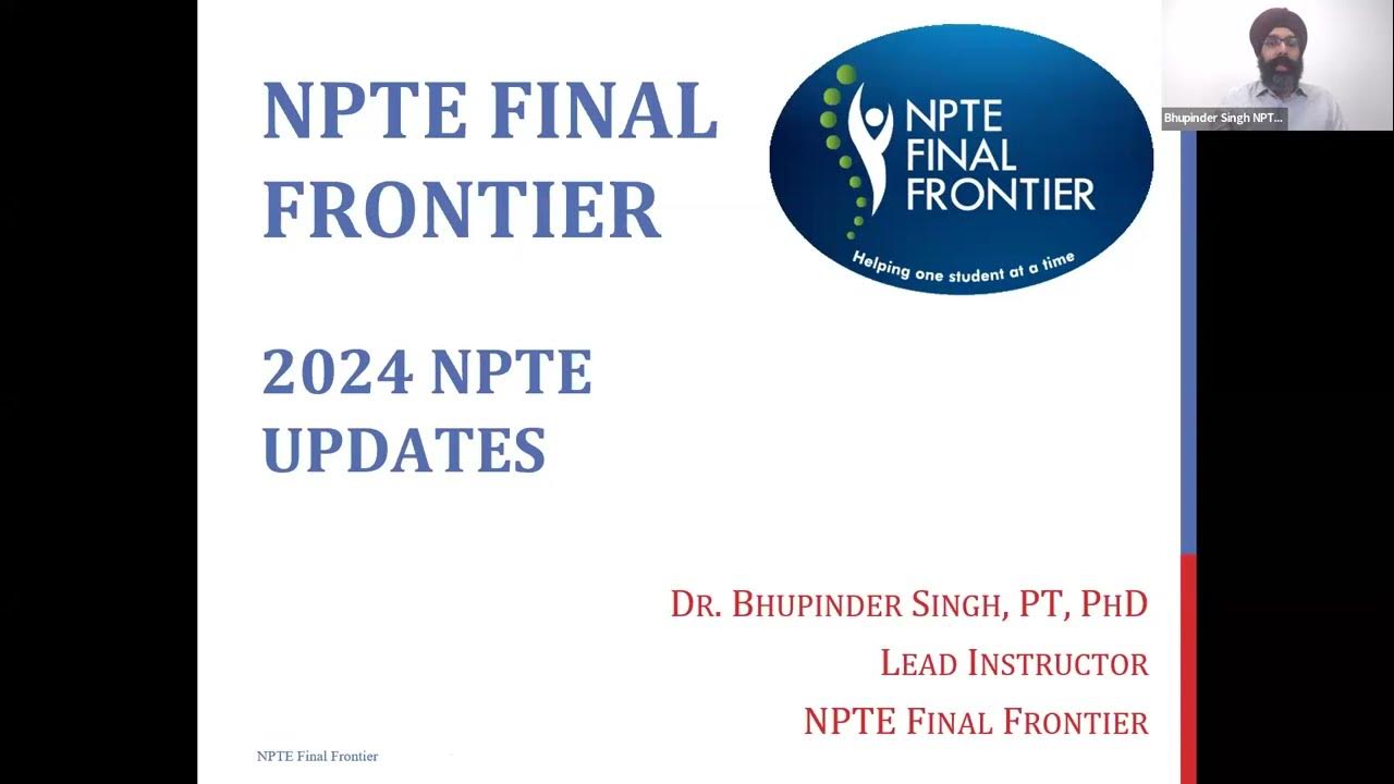 2024 NPTE Updates NPTE Final Frontier YouTube