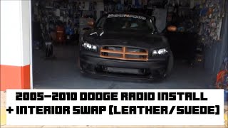 180- Dodge Charger Interior Swap Seat Removal Replacement + Radio Install P1