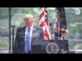 President Trump speaks at the Coast Guard graduation in Connecticut