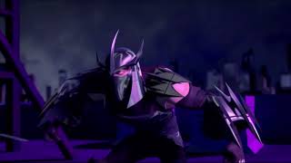 TMNT- Turtles vs Shredder wolf building scene HD