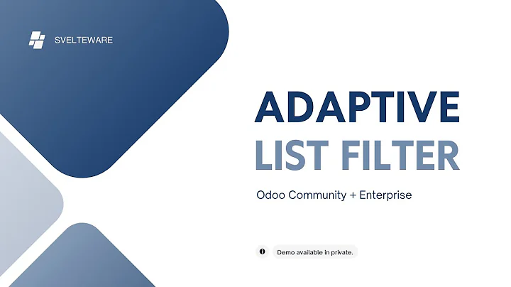 From Quick Inputs to Deep Logic — Master Filters in Odoo 18