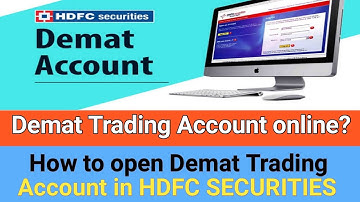 how to open demat account in hdfc online | Online Demat and Trading Account in hdfc securities
