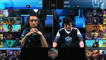 H2K vs OG Game 2 Highlights - H2K vs ORIGEN EU LCS Week 5 Summer 2016