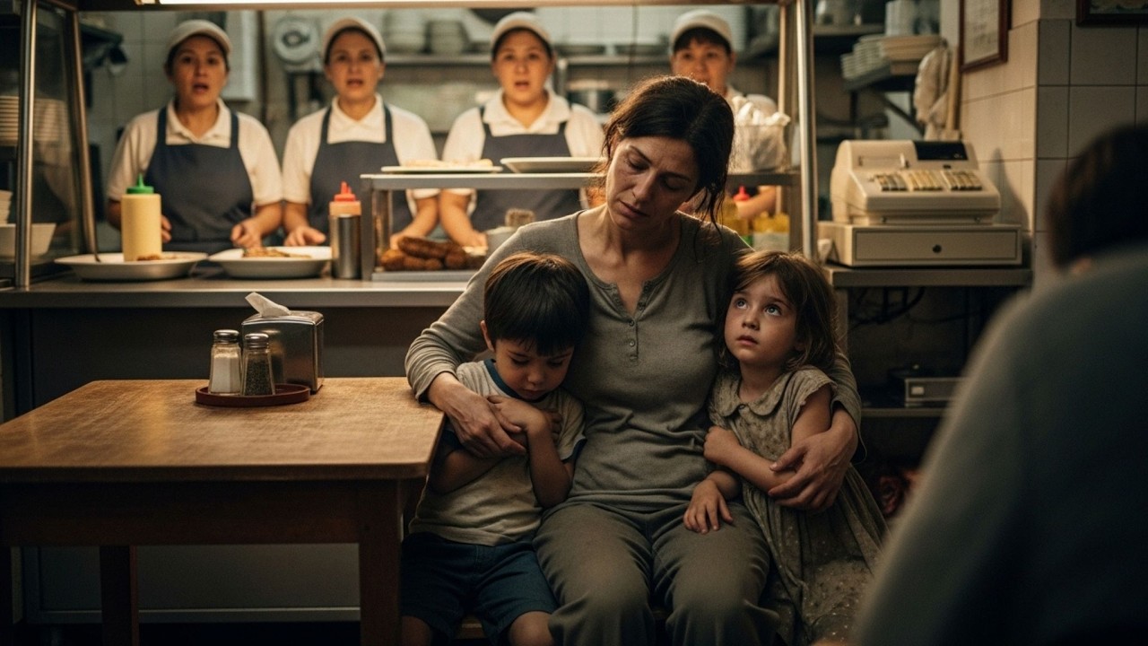 VOCÊ TERIA RESTOS DE COMIDA PARA MEUS FILHOS? –PERGUNTOU A MÃE SEM-TETO, MAS O MILIONÁRIO SURPREENDE