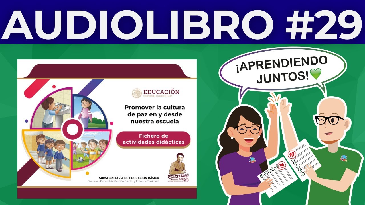 AUDIOLIBRO Promover la cultura de paz en y desde nuestra escuela Examen ...