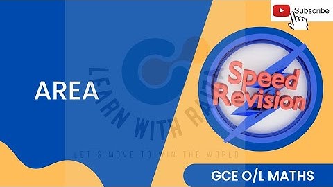 Area|Speed Revision|Grade 10|English Medium|Mathematics