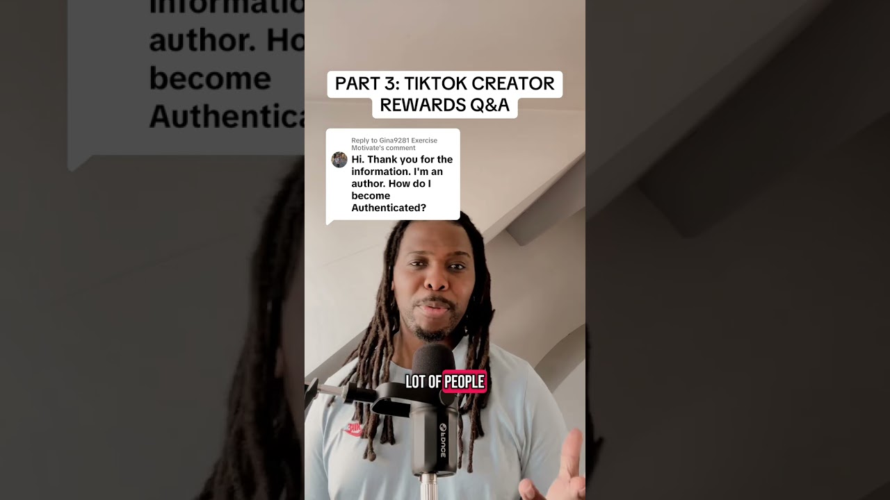 Exercise Motivate THIS IS PART 3: TIKTOK CREATOR REWARDS Q&A 