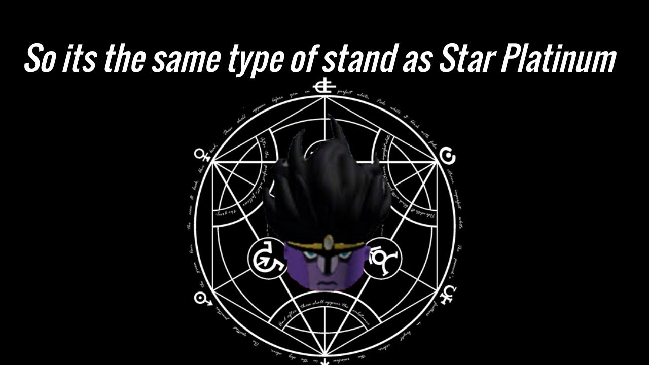 So It's The Same Type Of Stand As Star Platinum www.youtube.com