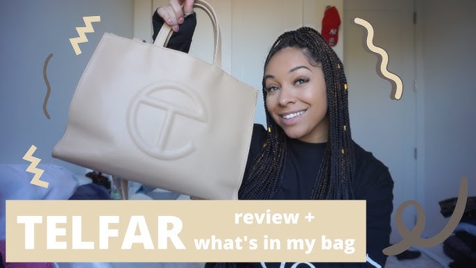 Telfar Medium Navy Shopping Bag REVIEW – How to Style 3 Ways