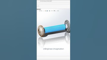 Screw with Spring Lock Washer |@Engineer.Imagination | #solidworks #shorts #trending #viral #3d