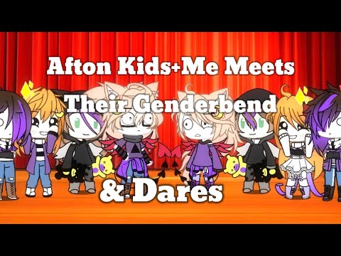 The Afton Kids & Me meet their genderbends+ some dares // Gacha Life //Read Desc // Original?