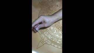 My curving for tooling my Aztec Calendar