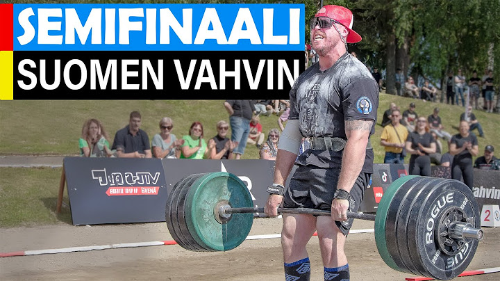 TOISTOJA 260 KILOLLA | SEMIFINAALI | Suomen Vahvin -105kg
