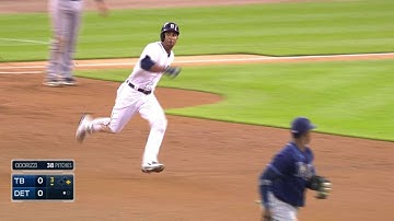 TB@DET: Gose doubles, reaches third base on error