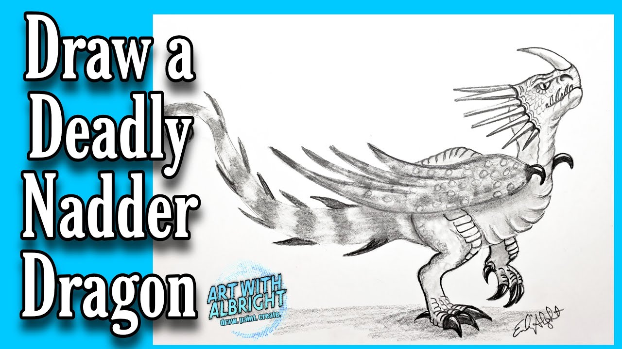 Learn How to DRAW a Deadly Nadder DRAGON EASY Step by Step Draw of a
