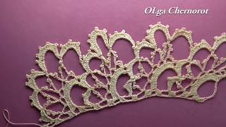 картинка: CROCHET BORDER   КРАСИВАЯ КАЙМА КРЮЧКОМ  СТАРИННОЕ КРУЖЕВО