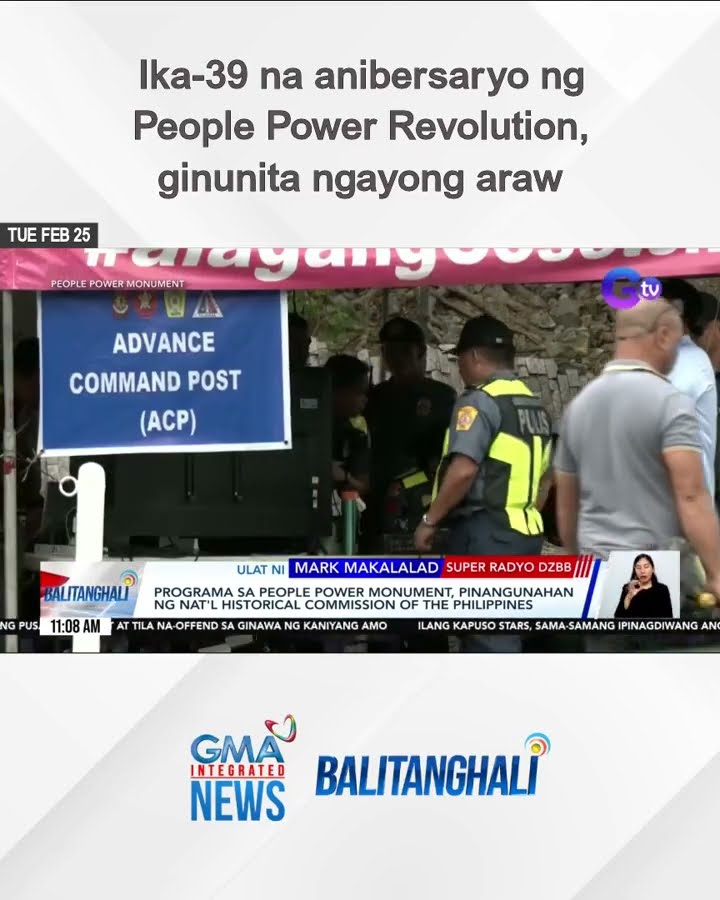 Ika-39 na anibersaryo ng People Power Revolution, ginunita ngayong araw | Balitanghali