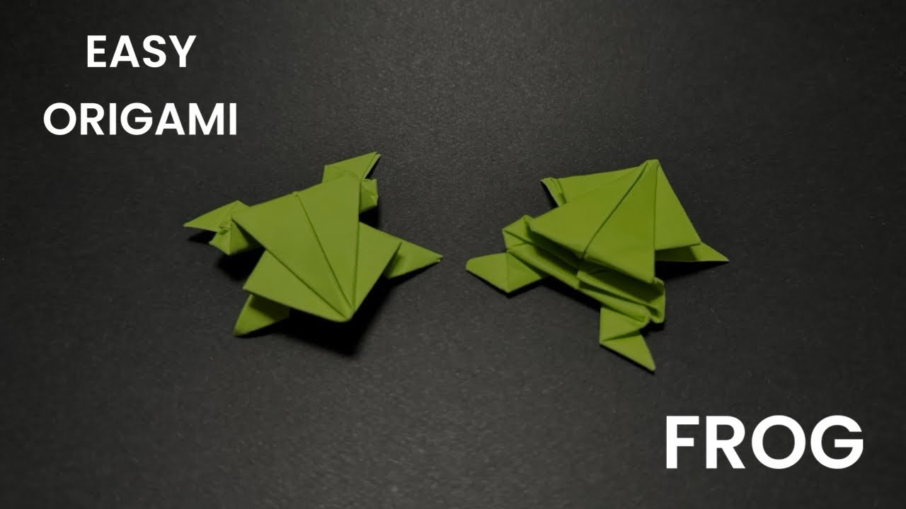 Easy Origami Frog Tutorial – How to Make a Jumping Frog Step by Step ...