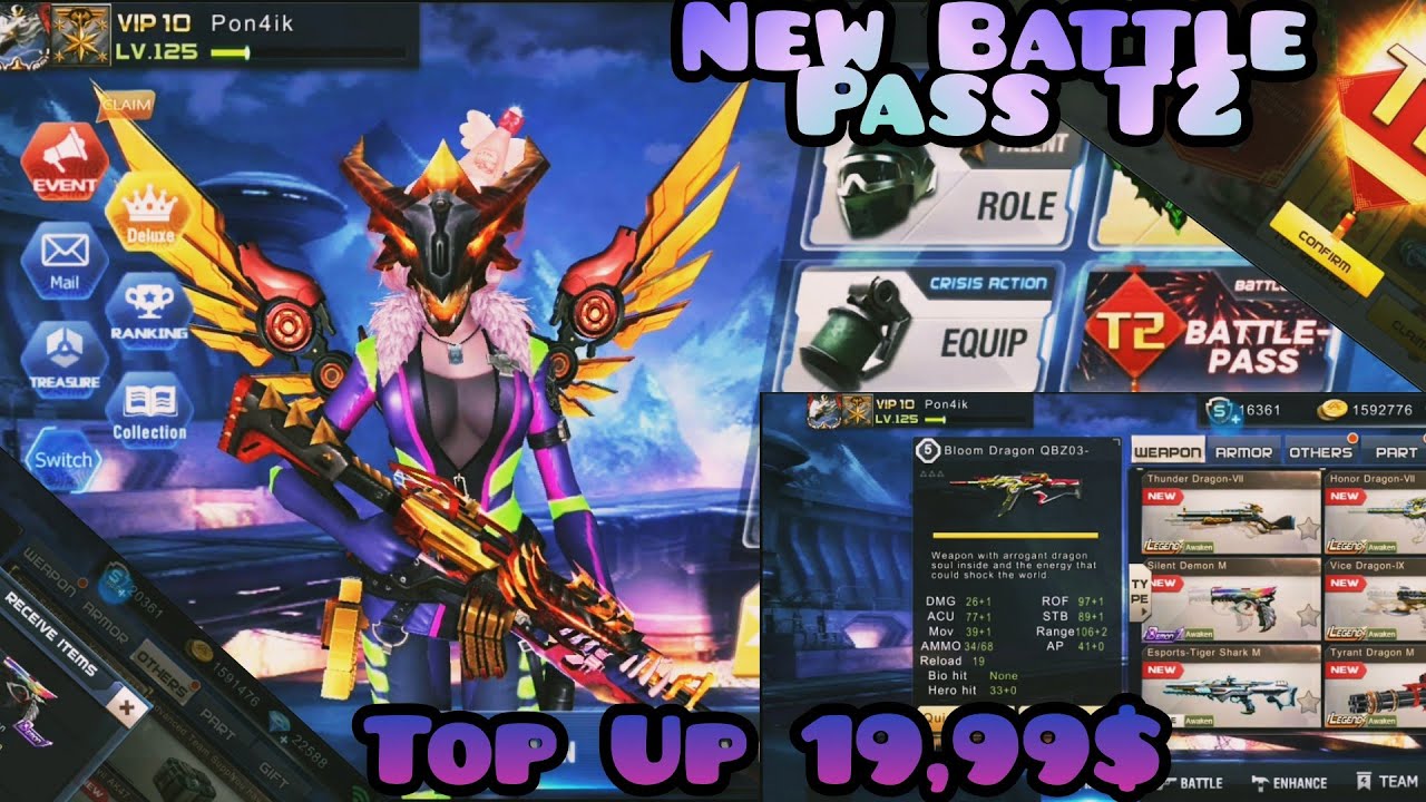 Crisis Action #66 (New Season Battle Pass-T2 Donation 8,99$ Premium Advanced Pass And Top Up 19,99$)