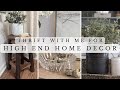 Thrift with me for high end home decor  aesthetic home decor on a budget