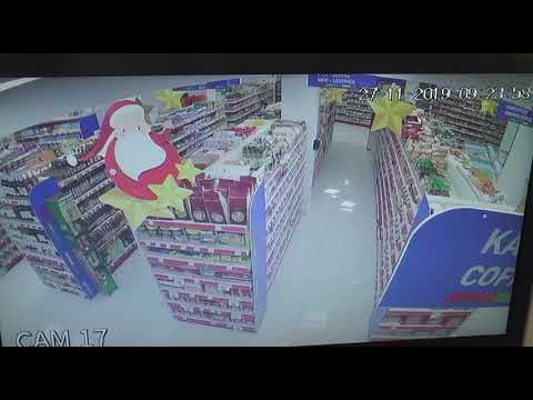 Η στιγμή του σεισμού σε super market των Χανίων