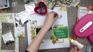 12x12 Layout Process with NO Patterned Paper! // Behind The Scenes