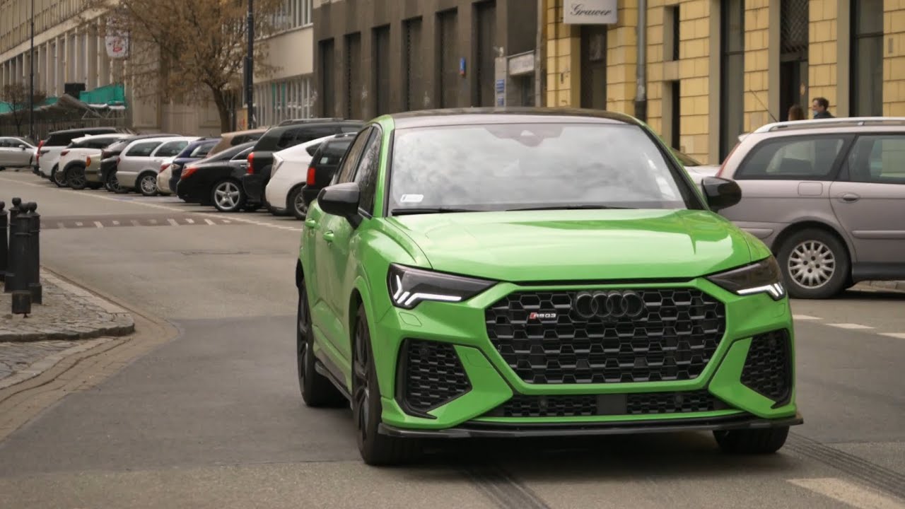 Audi RS Q3 Sportback 400hp Warsaw exhaust sound, revs, acceleration