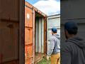 Turning a giant container into a hidden bunker #diy #construction #shorts
