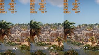Assassin's Creed: Origins - All Settings - Benchmark Comparison [GTX 1060 6GB | i5 7500] [1080p]