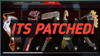 PROOF THAT THE Apex Legends Heirloom Glitch is PATCHED!